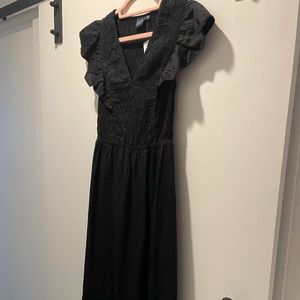 Gap ruffle sleeve maxi dress